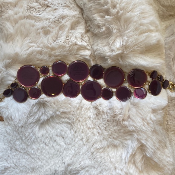 NWOT Designer Enamel necklace - Picture 3 of 5